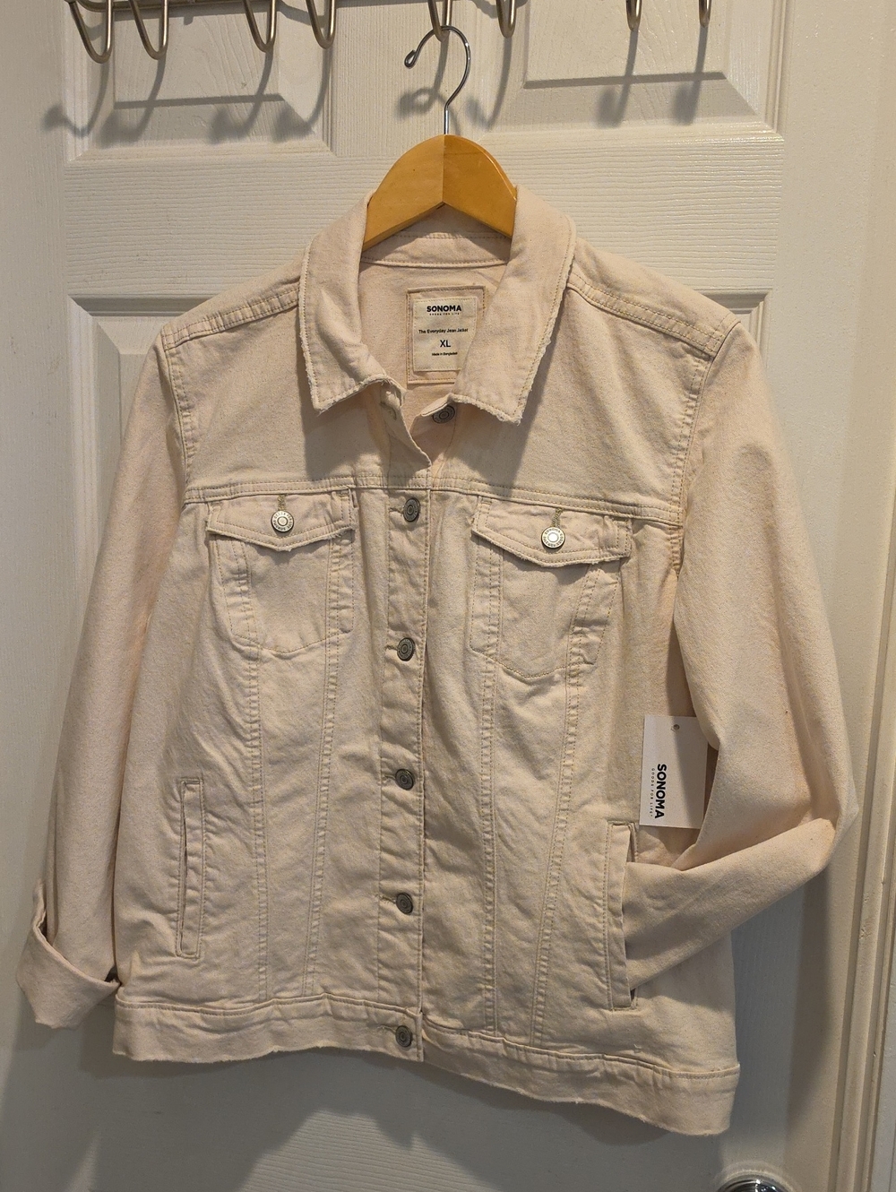 SONOMA Cream Jean Jacket - Women's